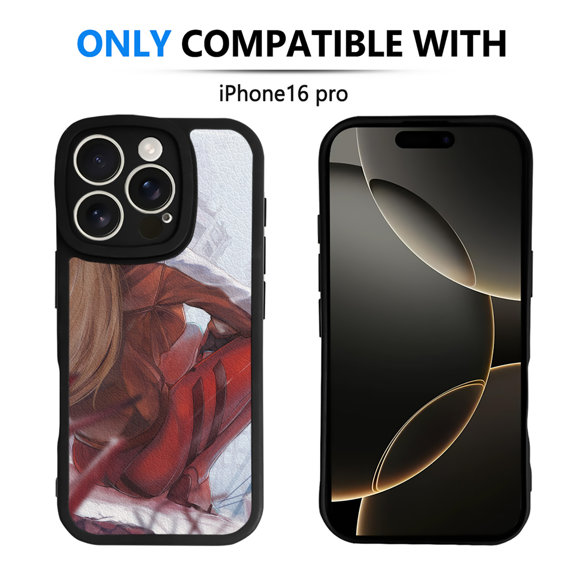 （画像用） EVA 新世紀エヴァンゲリオン 【iPhone 16シリーズ対応】シリコンスマホケース（レザー調） 材質：シリコン